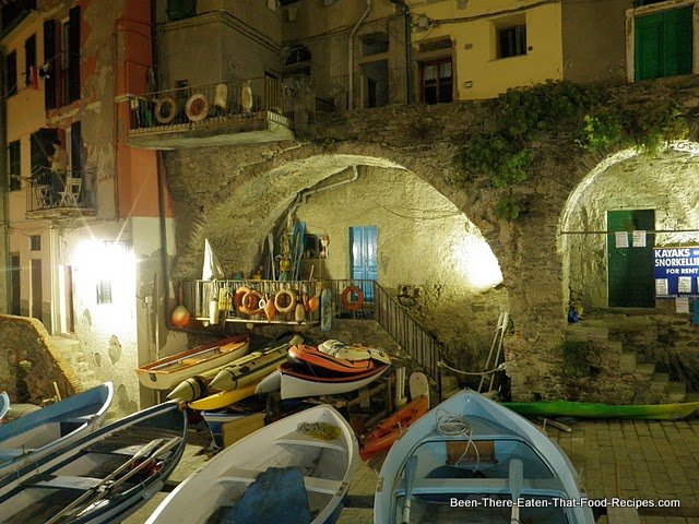 Boats at night-Riomaggiore-Cinque Terre-Italy