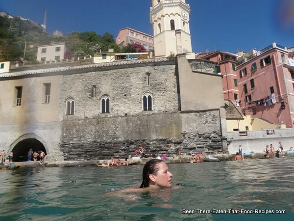Swimming at Vernazza